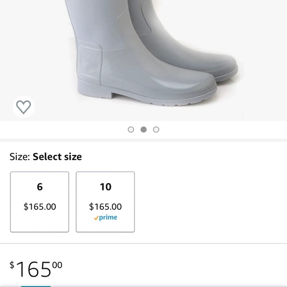 Hunter Original Refined Tall boots Light GRAY - Picture 3 of 6